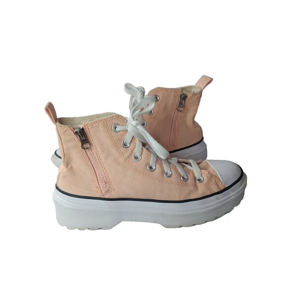 Converse Chuck Taylor All Star Lift Platform High Shoes Size 6.5 Peach Beam - Picture 4 of 10